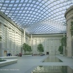 Kogod Courtyard, water feature design by CMS Collaborative
