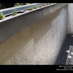 Menlo Park Residence, water feature designed by CMS Collaborative