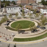 Normal Municipal Plaza Fountain, designed by CMS Collaborative