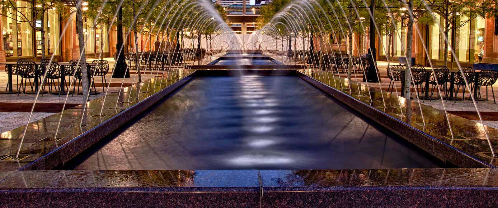 Salt Lake City's Historic City Creek, water feature designed by CMS Collaborative